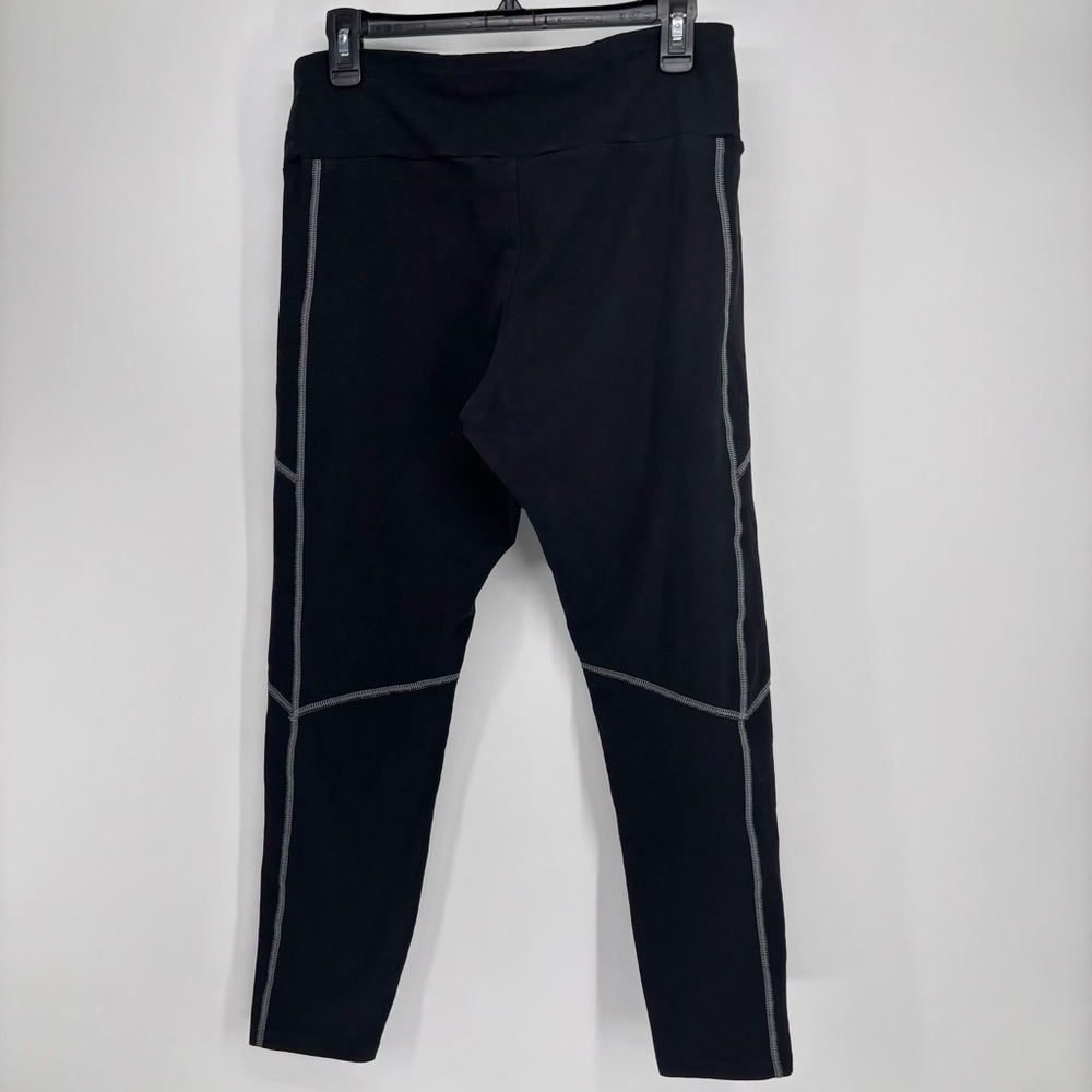 Express Black Athletic Ankle Leggings Gray Stitching Size L NWOT Gym-wear - Picture 2 of 8